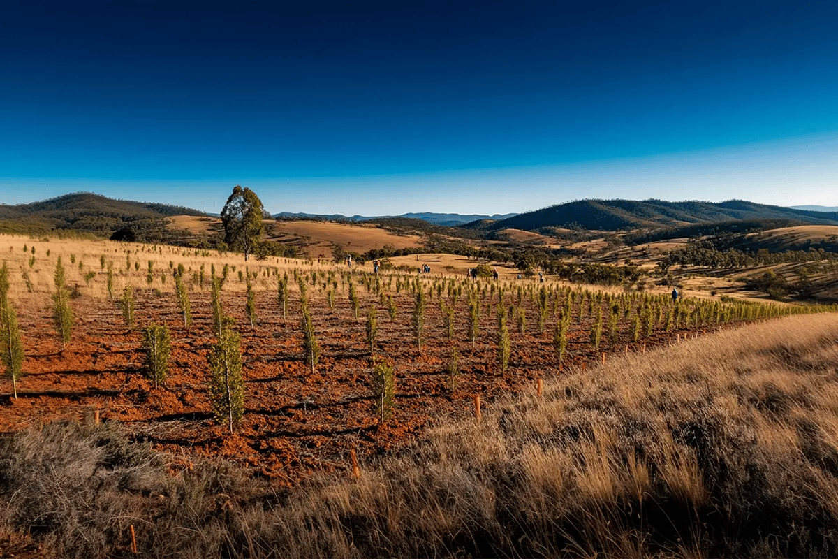 Australia’s Largest Native Reforestation Drive Planned Under EP Credit Scheme_Reforestation project on 3,000 hectares of rural Australia with native species planting_visual 1