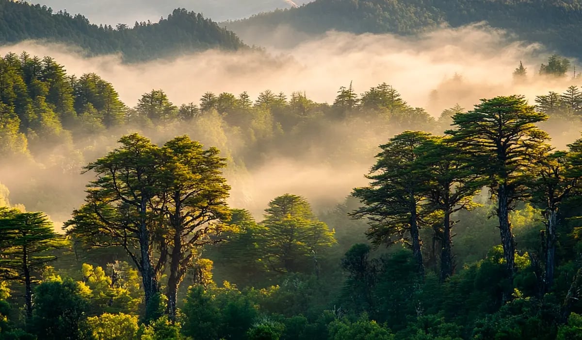 Chilean Companies Ramp Up Use of Carbon Offsets in 2024_Lush and dense Valdivian rainforest landscape, Chile_featured